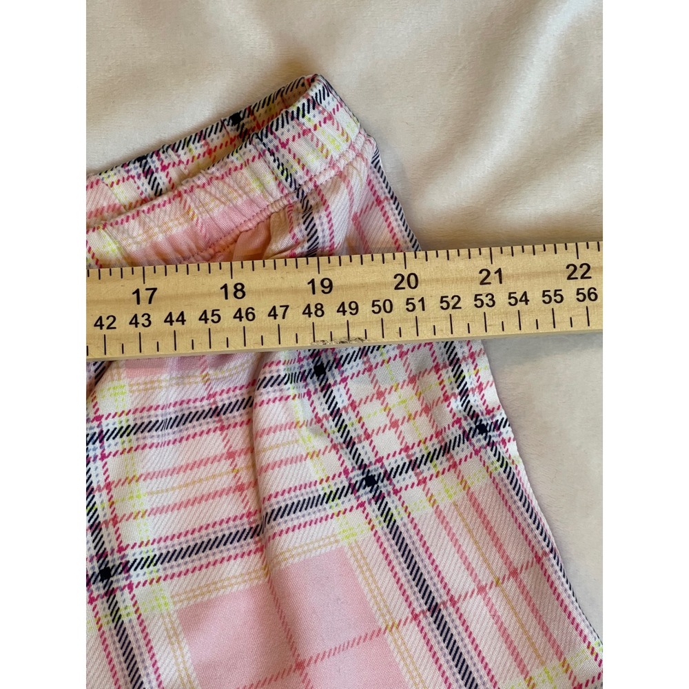 Joyspun Women XL Pajama Set Grey Coffee Tank Pink Plaid Shorts Sleepwear 2pc - Picture 5 of 12